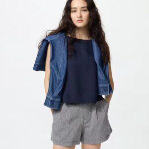 Linen Cotton Shorts | Striped